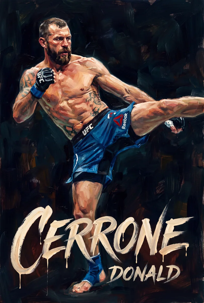 Donald Cerrone — The kick thrown at full extension, one glove still high