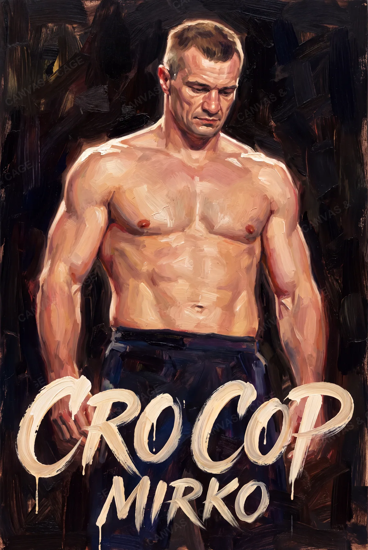 Mirko Cro Cop — Head lowered, arms hanging heavy at his sides